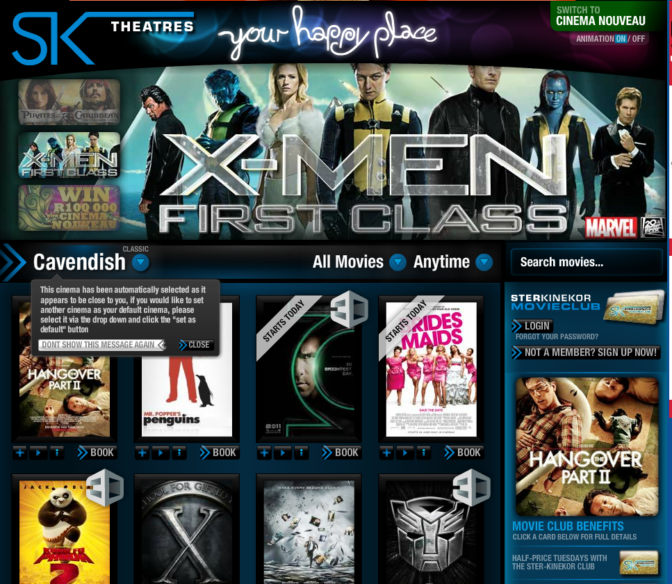 In my view, most of the user experience issues with the old Ster Kinekor ... In my view, most of the user experience issues with the old Ster Kinekor ...