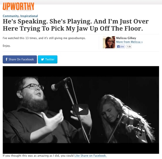 Upworthy style