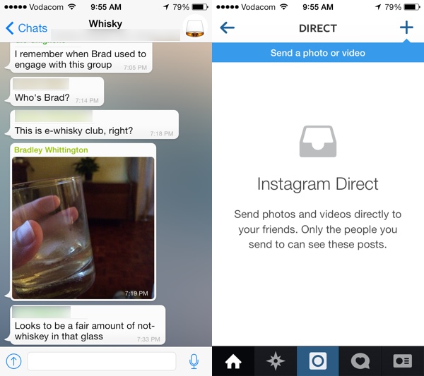 Whatsapp Instagram Direct